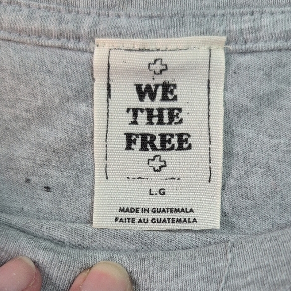 We The Free Light Gray Short Sleeve Tee - Picture 5 of 6